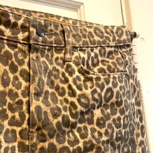 Works cheetah print jeans